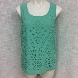 Blu Pepper Medium Sleeveless Mint Green Tank